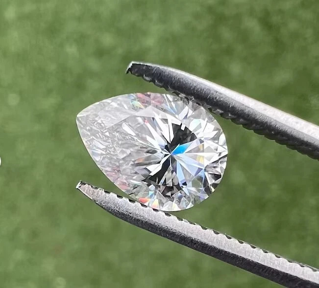 Loose CVD Lab-Grown Diamond 2.00 Ct (7x11mm) Pear -D Color, IF CLARITY Certified