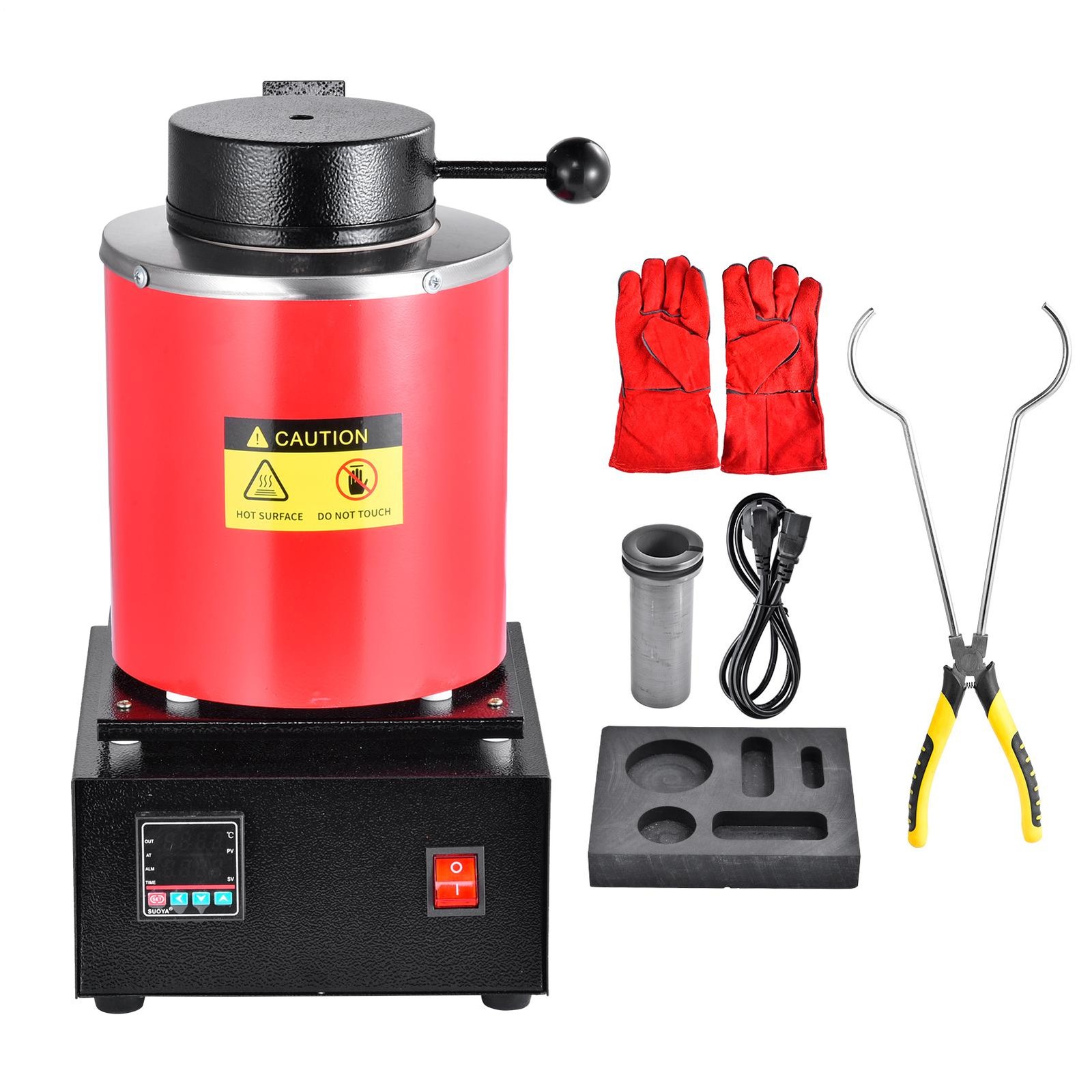 1500W 3kg Gold Melting Furnace Digital Smelting Furnace Smelter 110V