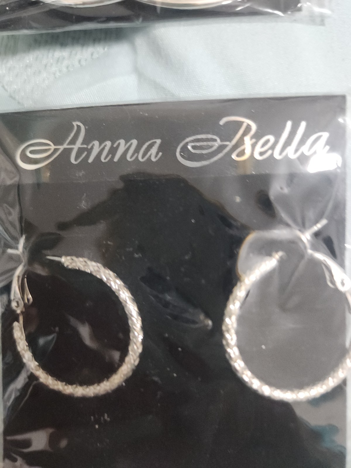 New 4 Pkgs Anna Bella Silvertone Pierced Earrings Mint!