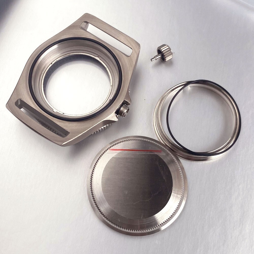 20ATM Diver Titanium 42mm Sapphire Watch Case Fit NH35 NH36 ETA2824 Miyota 8215
