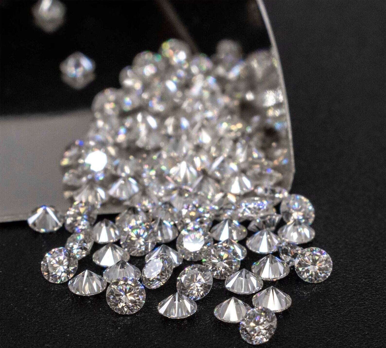 1 Ct Natural White Diamond Round Cut 2 mm 30 Pcs VVS1 D Grade GDGL Certified D5