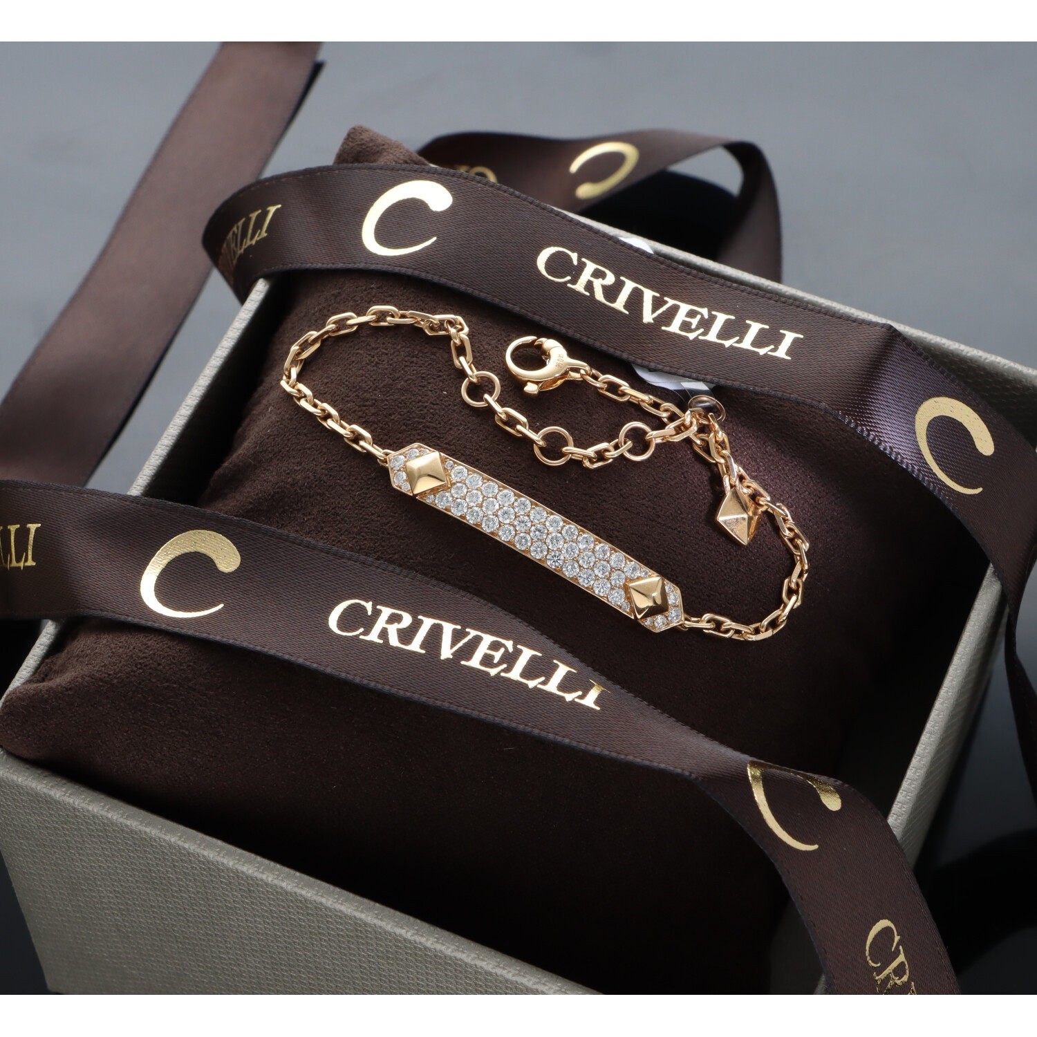 UNISEX CRIVELLI BRACELET IN 750/1000 GOLD, 18 KT, BRILLIANT
