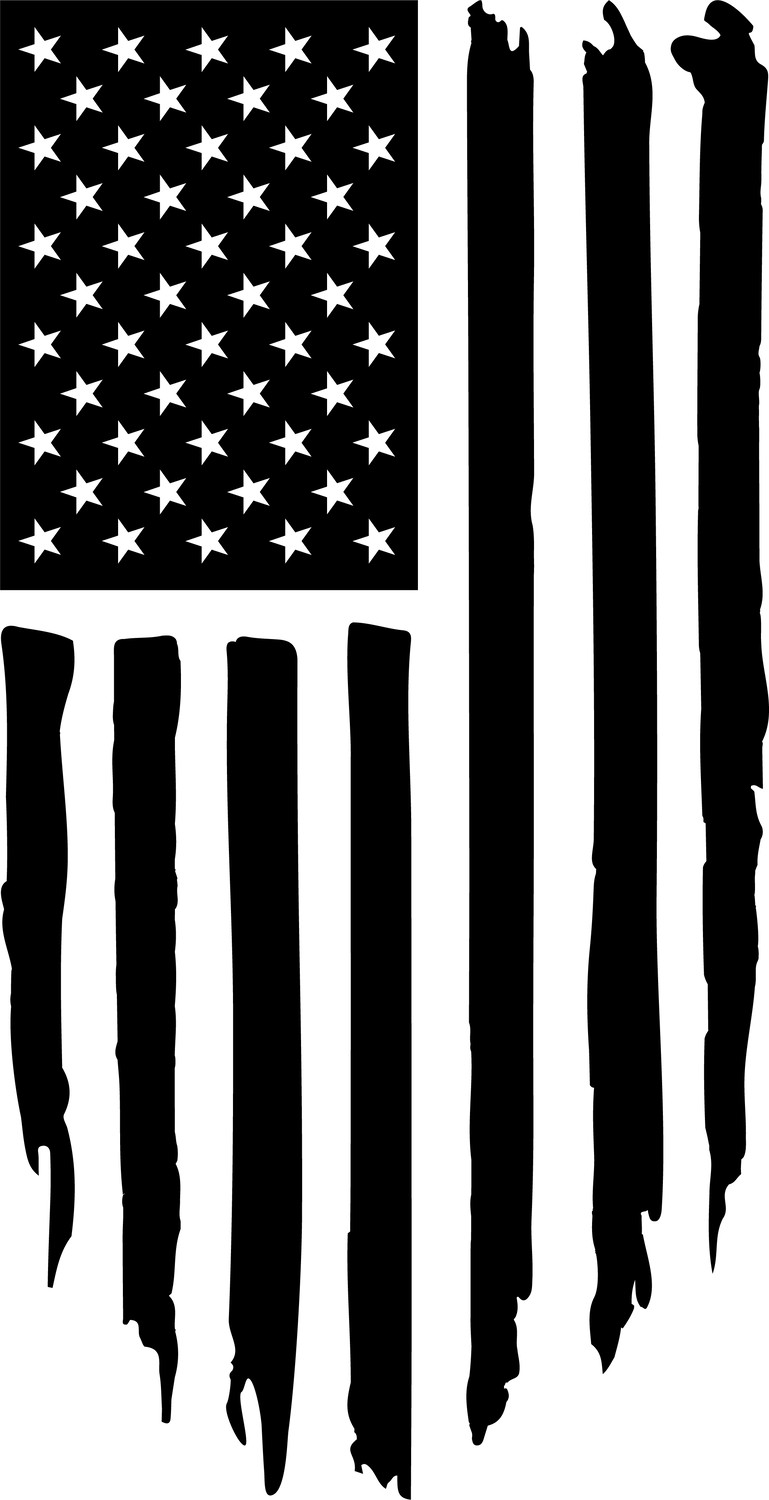 Distressed American Flag – Custom Engraved Military-Style Dog Tag