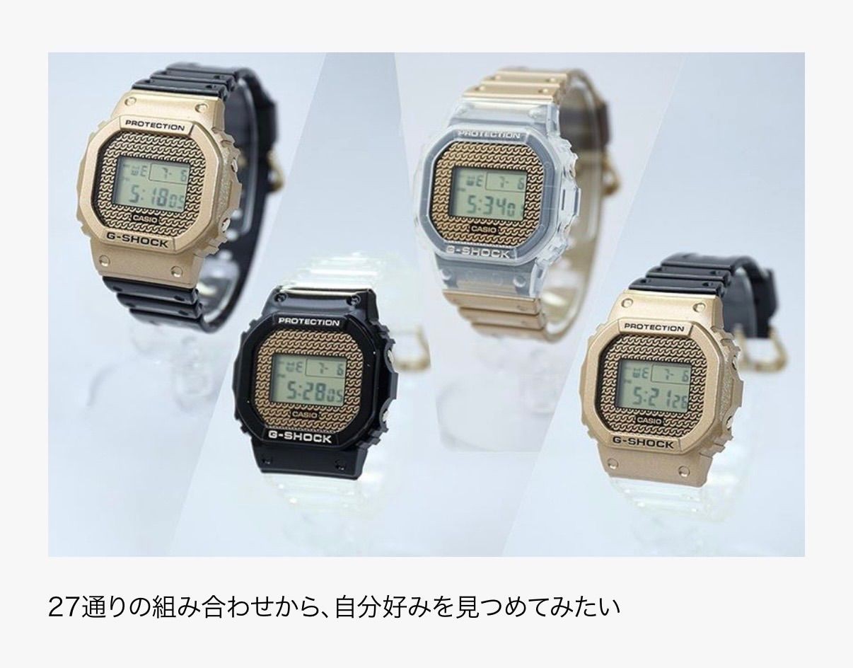 (T844) Normal Operation CASIO G SHOCK 5600 SERIES CARBON CORE GUARD Custom Set D