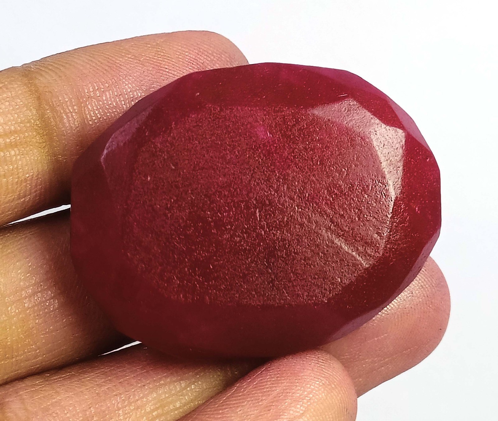 World Class Quality 77 Ct Natural Red Ruby Oval Shape IGL Gemstone 6AHL