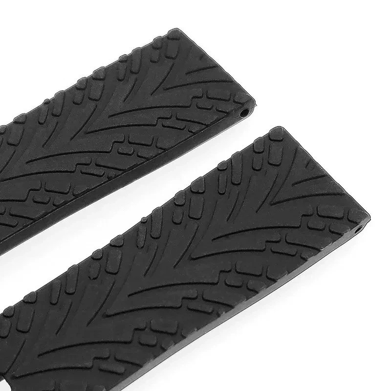 New Extra Long Silicone Watch Strap Band 20-22mm/14+9cm Length For Large Wrist