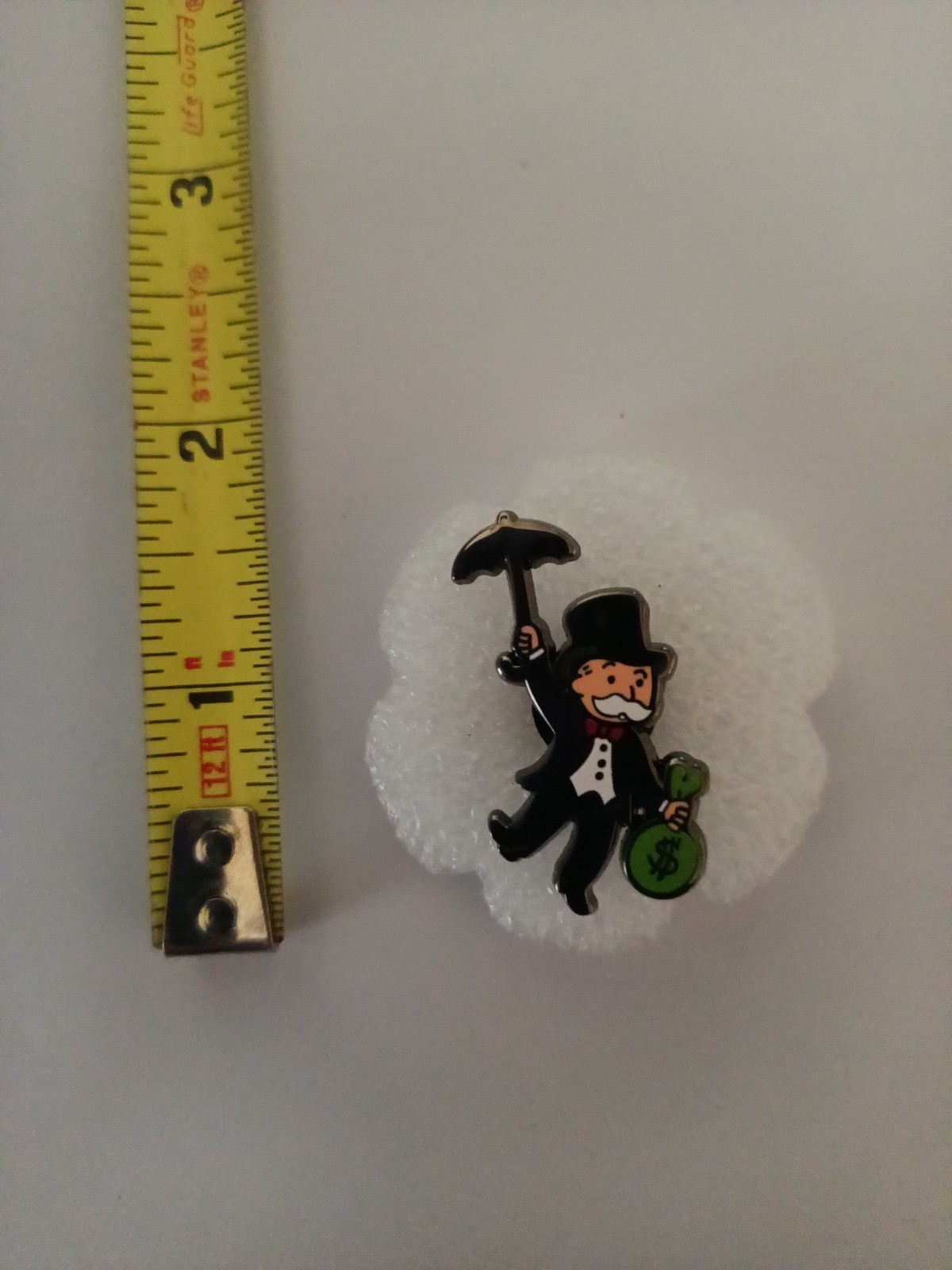 MR. MONOPOLY-ENAMEL PIN-2 OR MORE PINS SHIPPING $5.49-SPEND $20 SHIPPING IS FREE