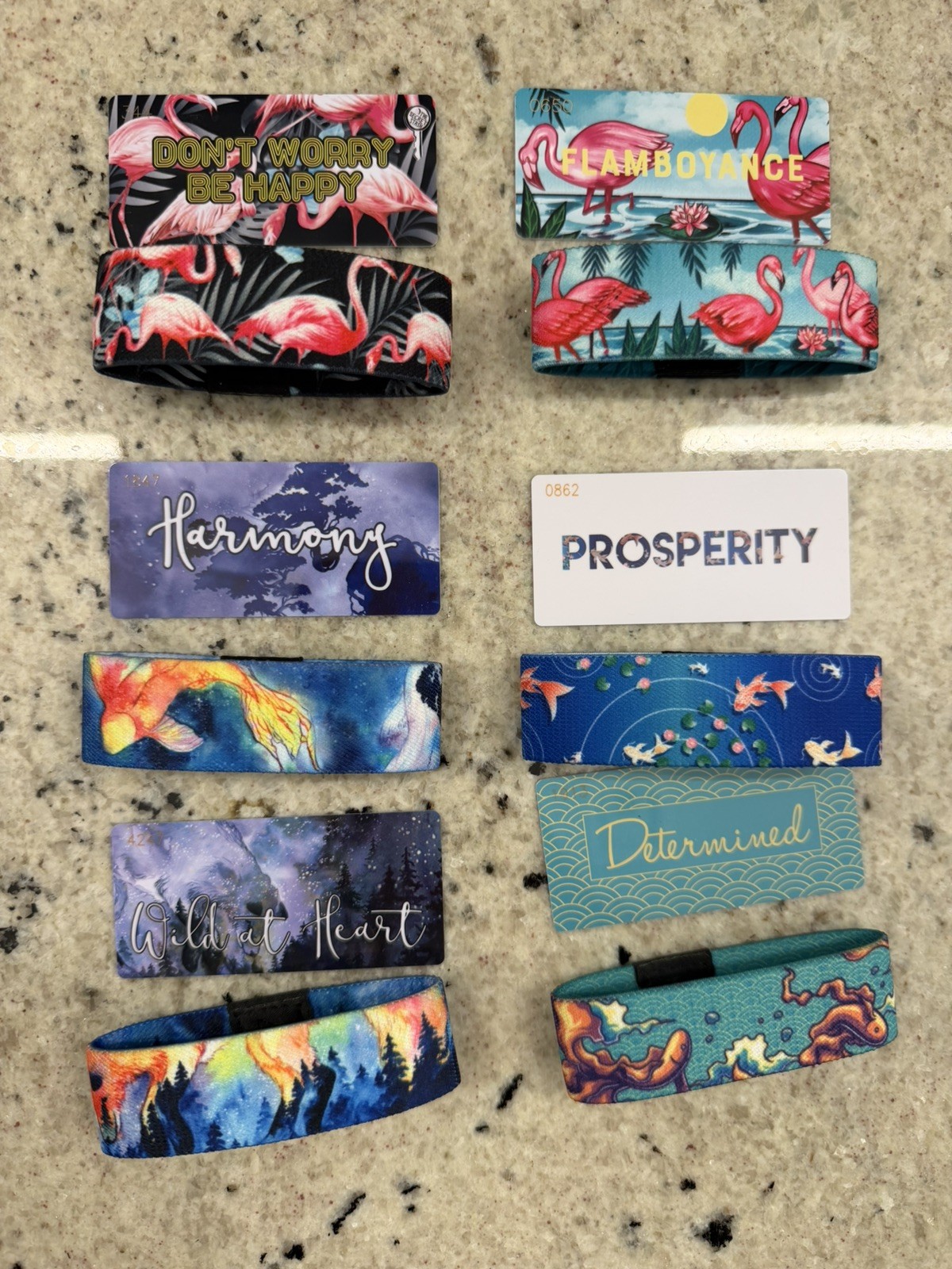 Lot of 6 Zox Wristbands Size Medium