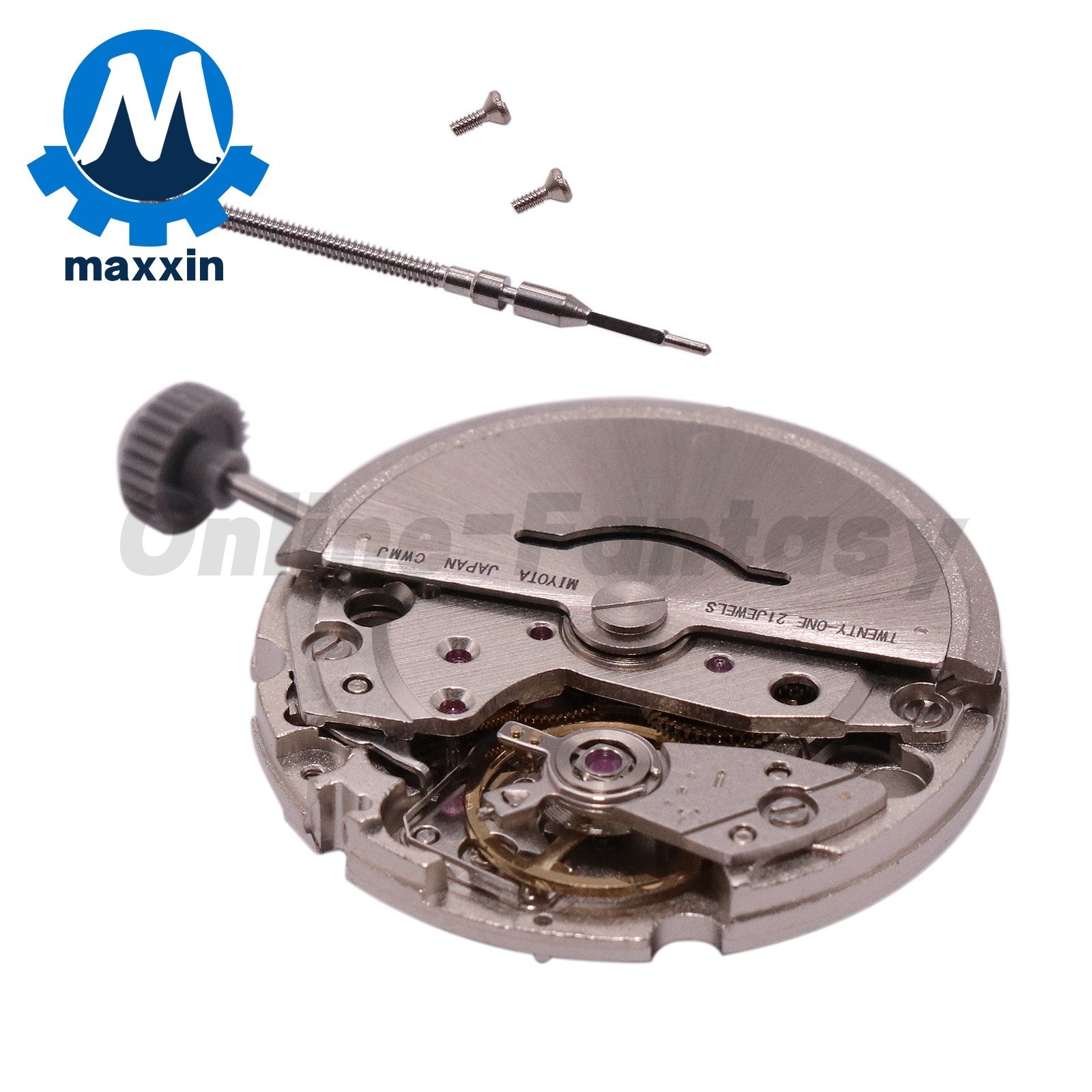 21 Jewels Automatic Movement Date at 3:00 w/ Disc Wheel For Miyota 8215/821A