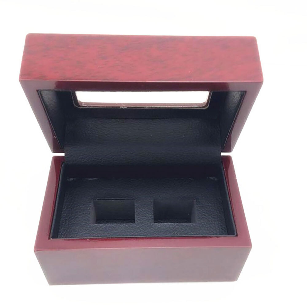 2/3/4/5/6 Championship Ring Display Box Wooden Collection Case Storage Holder