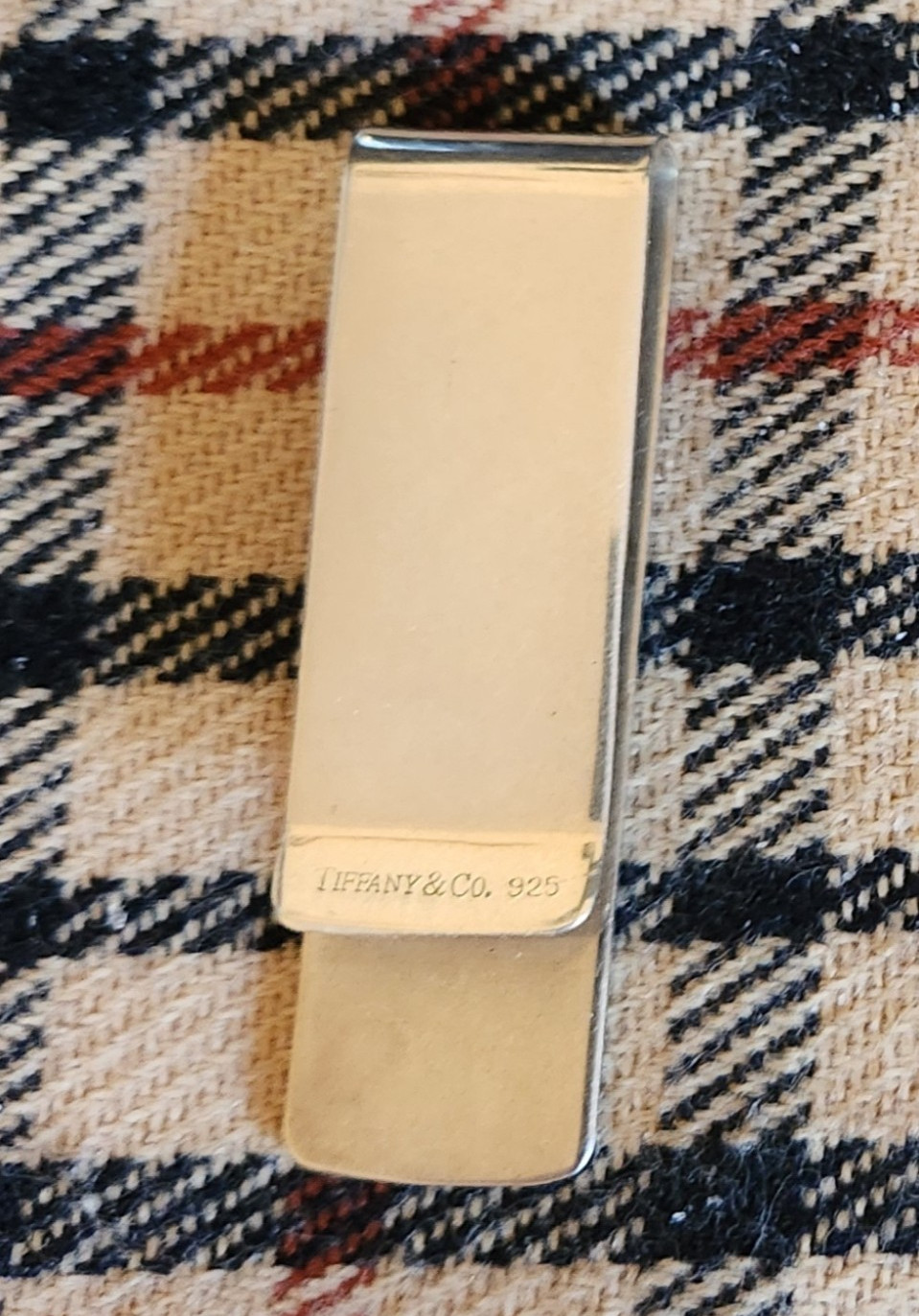 Tiffany & Co. 1837 Sterling Silver 925 Money Clip, Silver Unisex Adults