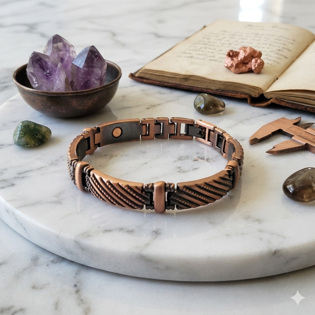 Copper Magnetic Link Bracelet Copper Arthritis Pain Therapy Bracelet A