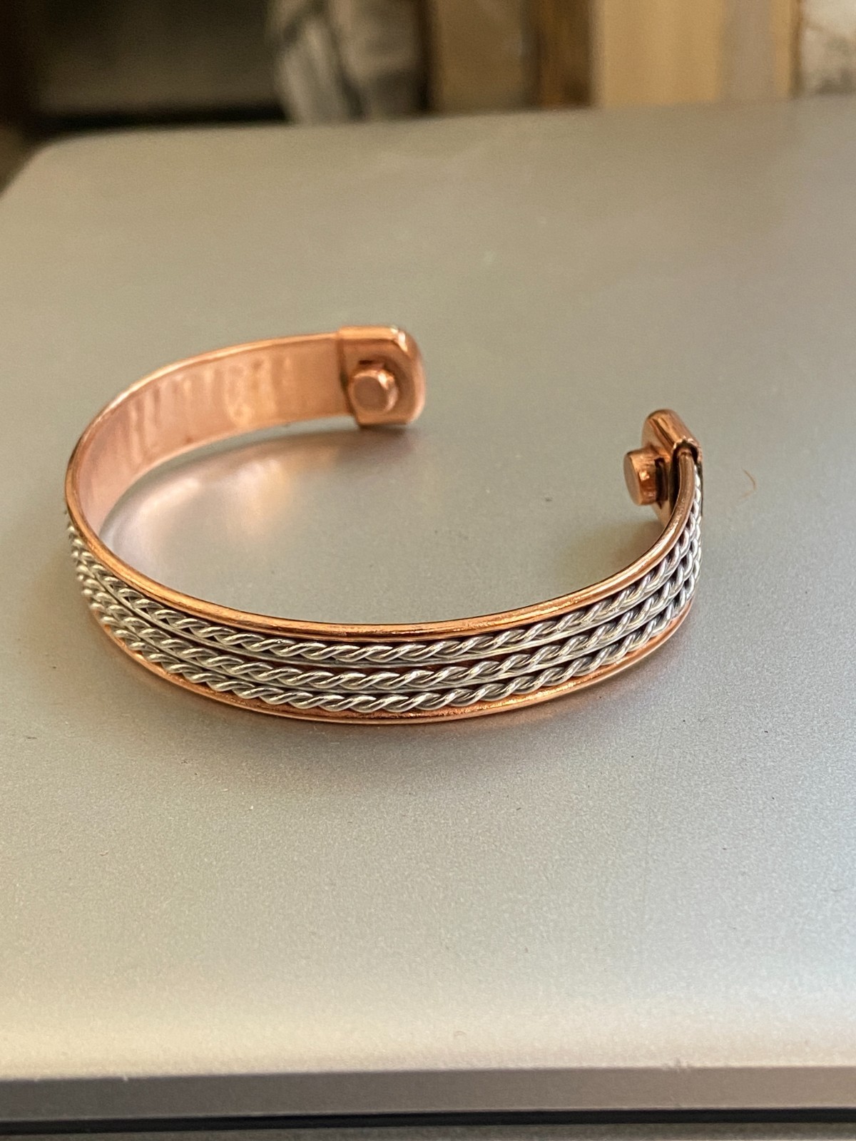 100% Copper Bracelet. Handmade Twisted Medicine Bracelet Arthiritis Pain Therapy