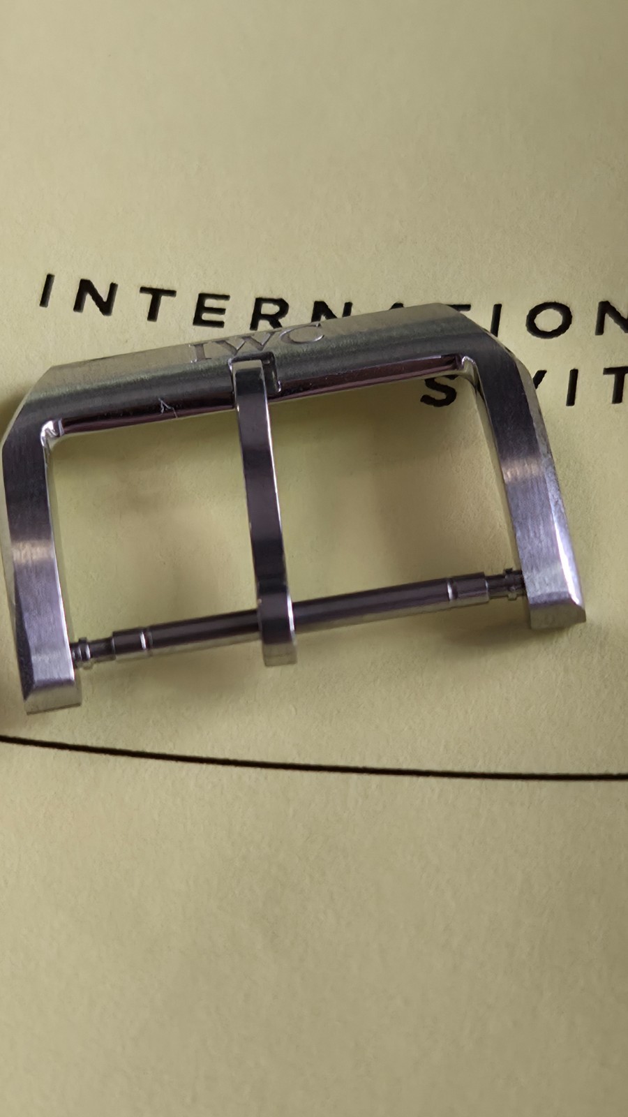 Authentic (OEM) IWC 20mm Brushed / Satin Stainless Steel Tang Buckle Clasp