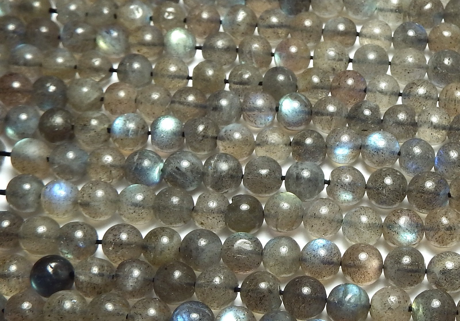14″ Strand LABRADORITE 5.5mm Round Beads FLASHY!