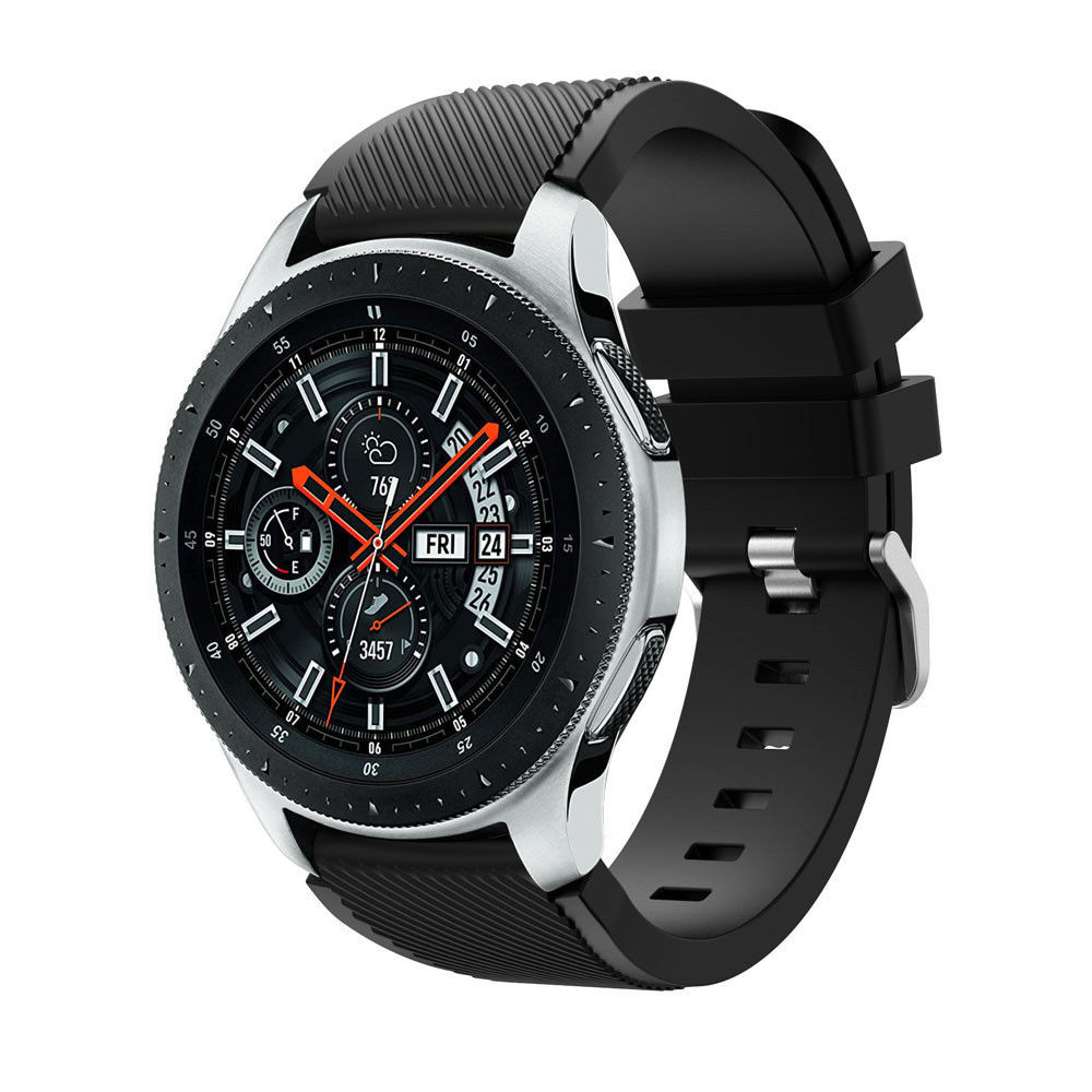 Replacement Soft Silicone 22mm Band Strap Bracelet For Samsung Galaxy Watch 46mm