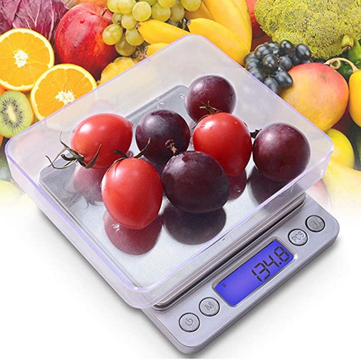 Digital Scale 3000g x 0.1g Jewelry Gold Silver Coin Gram Pocket Size Herb Grain