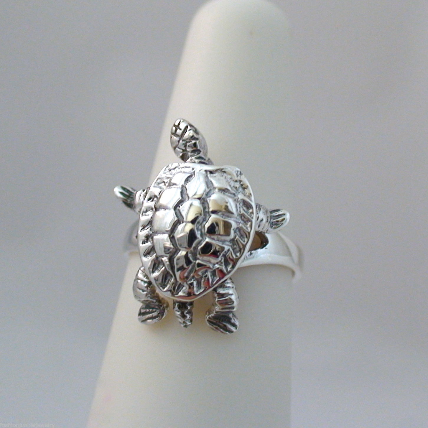 Turtle Ring – 925 Sterling Silver – Jewelry Tortoise Beach Sea Ocean MOVABLE NEW