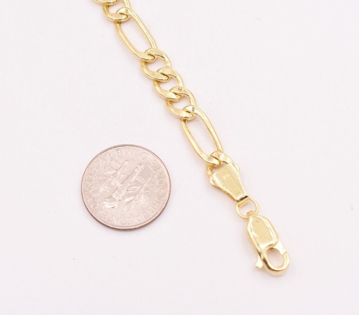 6mm Royal Figaro Link Bracelet Real Genuine 10K Yellow Gold ALL SIZES