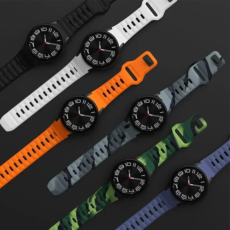 Silicone Band Strap+Case for Samsung Galaxy Watch 4 5 6 7 40/42/43/44/45/46/47mm