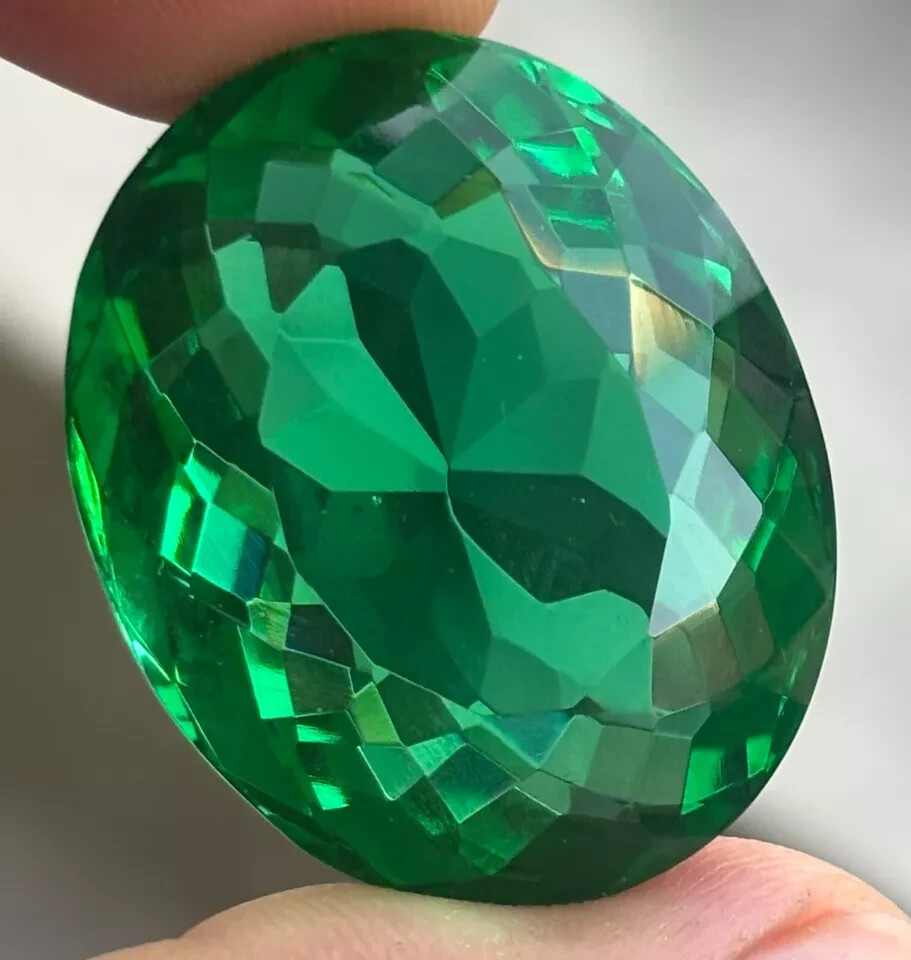 Colombian Huge Oval Cut Green Emerald 120+ Ct Certified Natural Loose Gemstone
