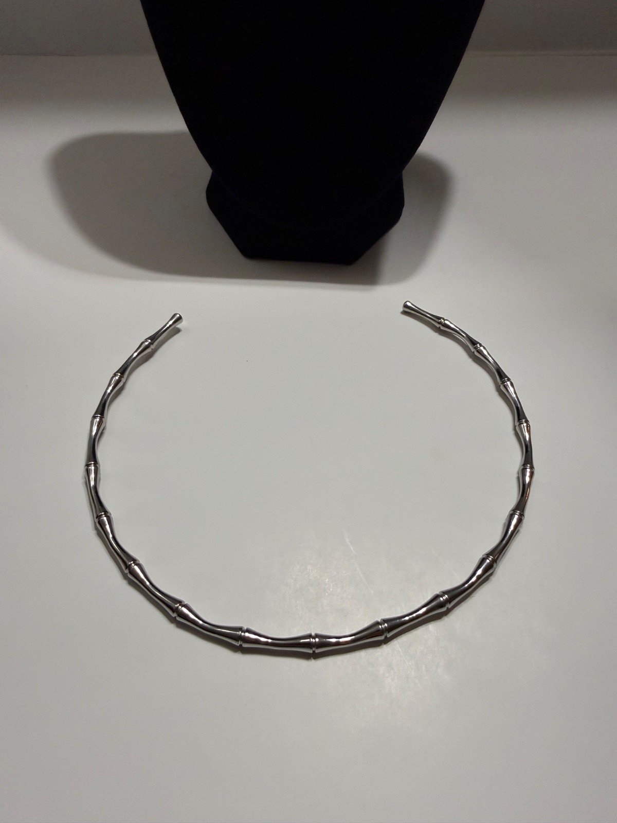 choker white gold filled
