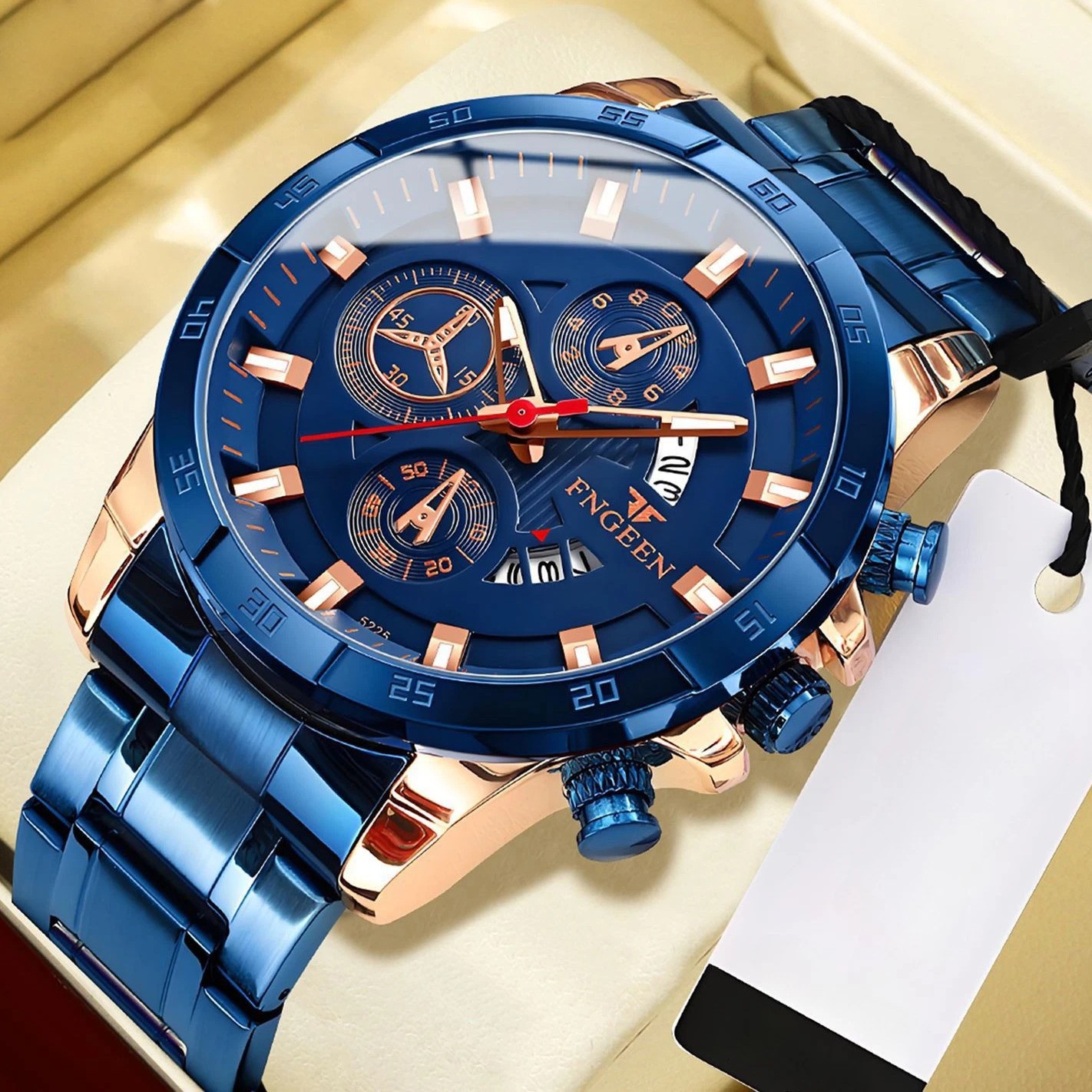 Waterproof Men Watch Stainless Steel Quartz Classic Business Luminous Wristwatch