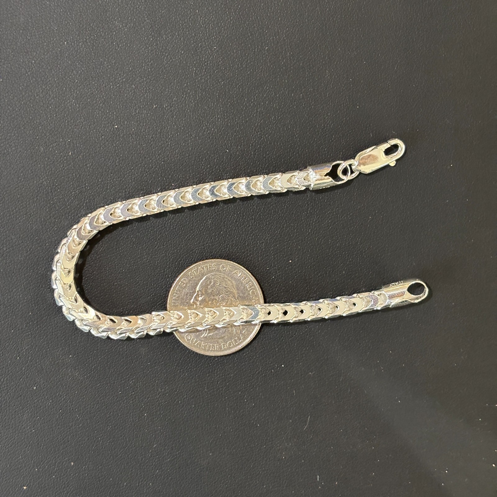 5mm Franco Link Bracelet – Real Solid 925 Sterling Silver Or 14k Gold Vermeil
