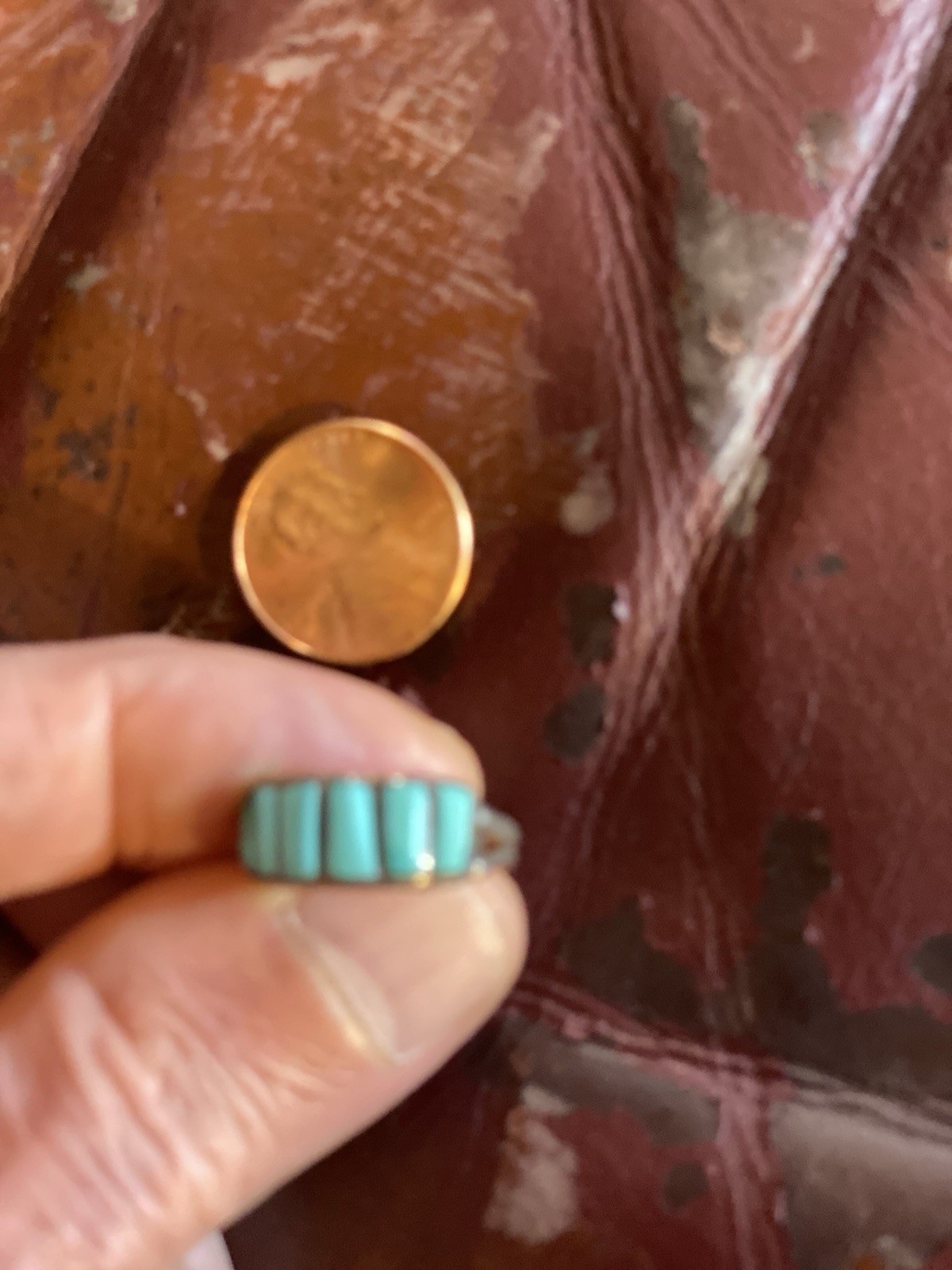 turquoise ring size 6wght2grams