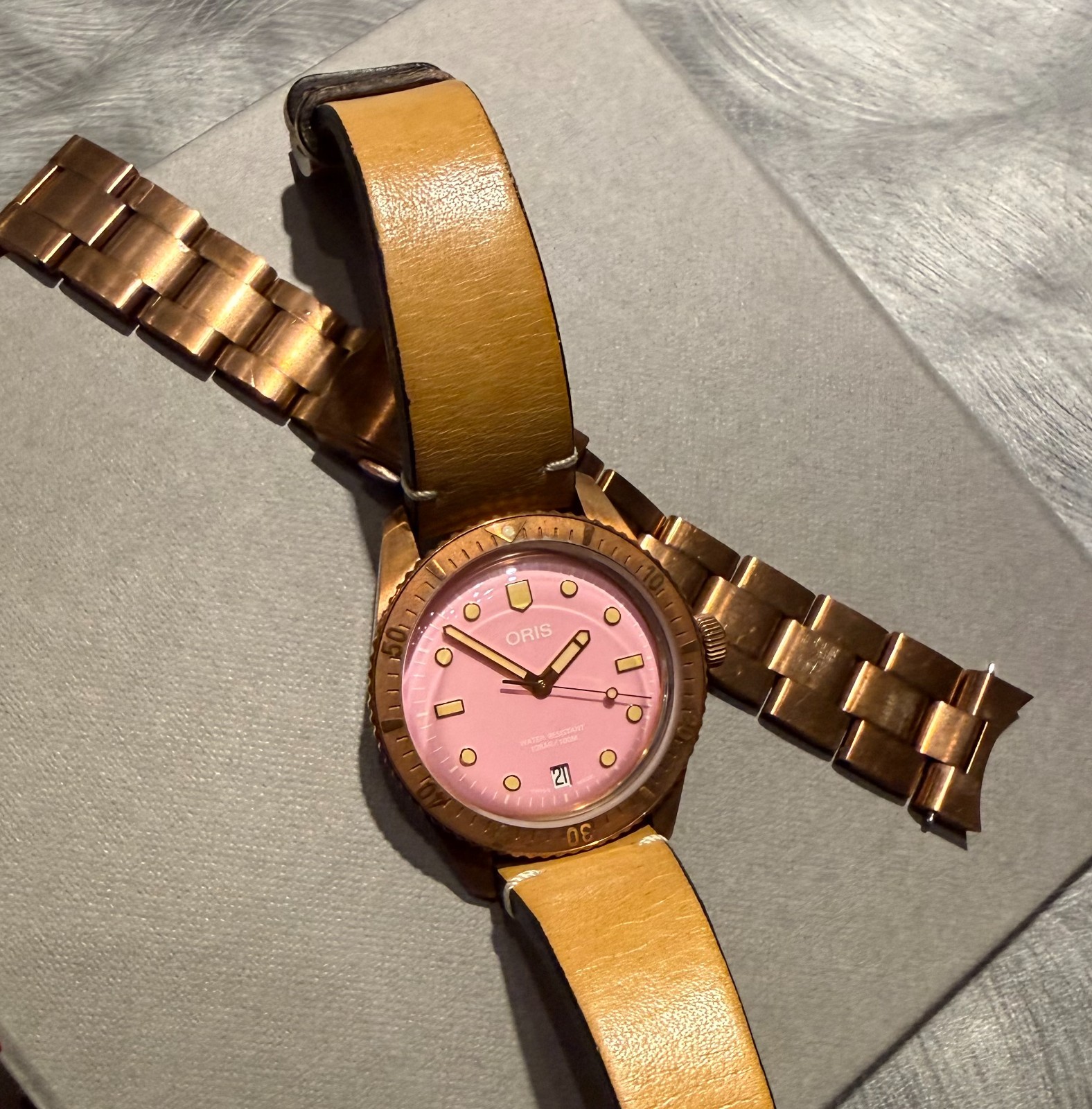 Oris Divers Sixty-Five “Cotton Candy” Pink Unisex Adult Watch