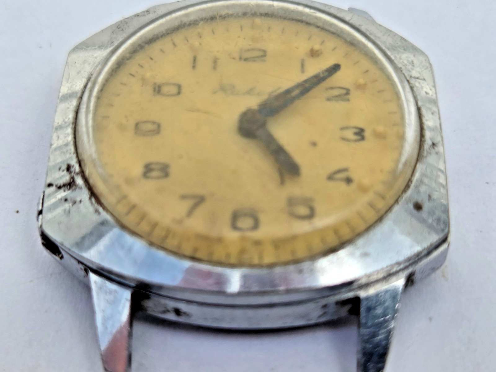 Russian Soviet Watch Raketa Rocket For The Blind Not working for parts US Seller