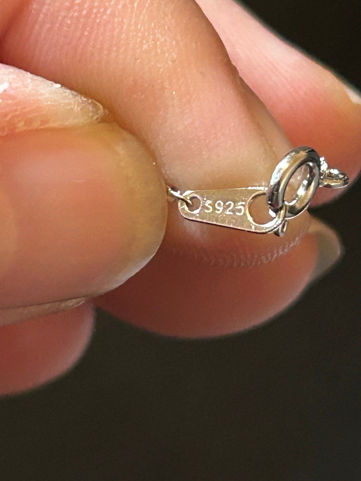 925 Sterling Silver Necklace with 2 Heart Pendants