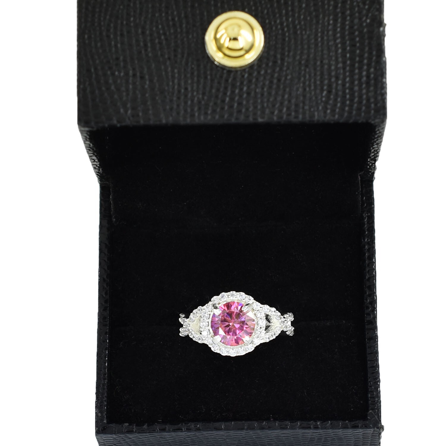 Certified 1.65Ct Pink Diamond Solitaire Ring !Tariff Free