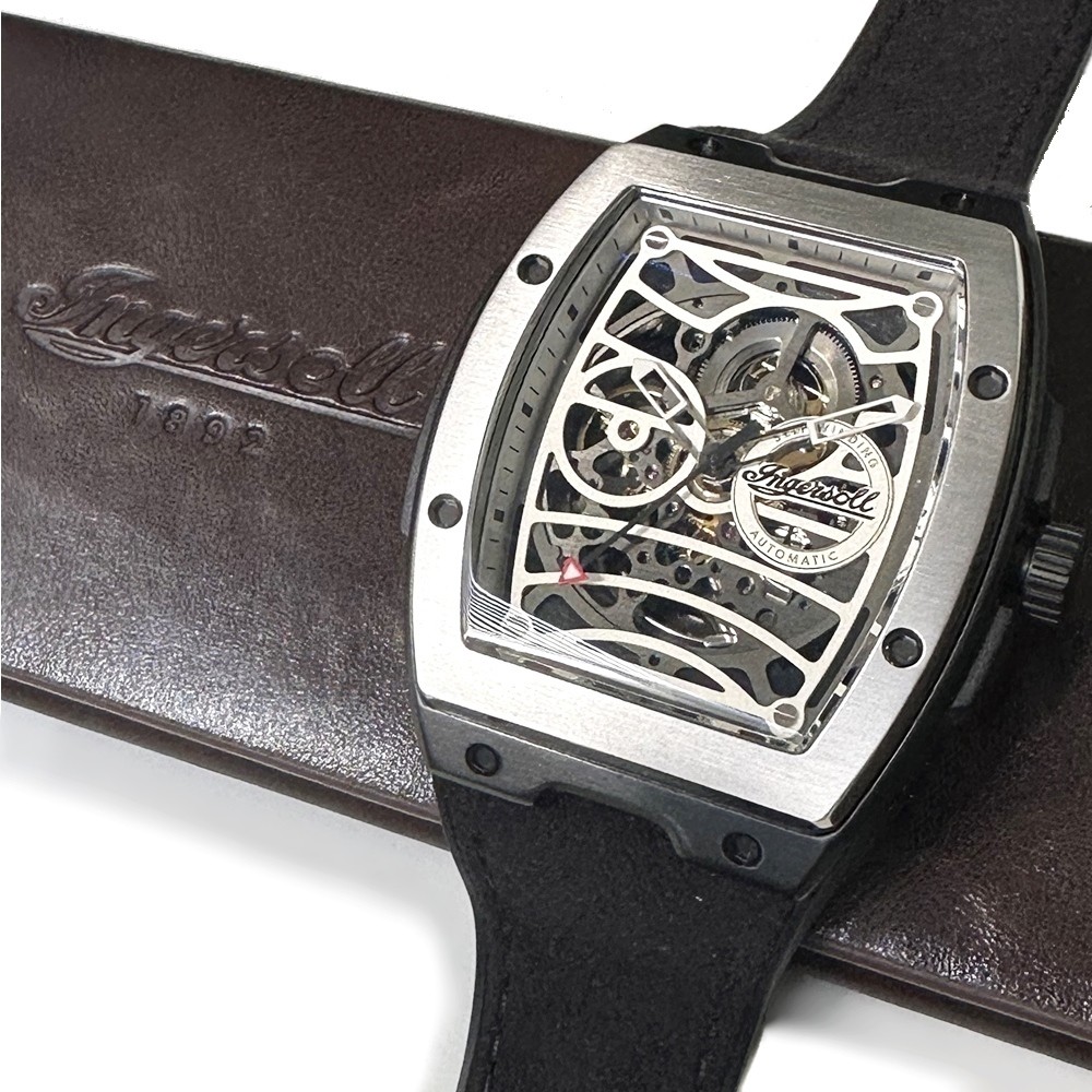 [B1Y] Ingersoll Automatic Watch Leather Strap Men’s Wristwatch [y3m]