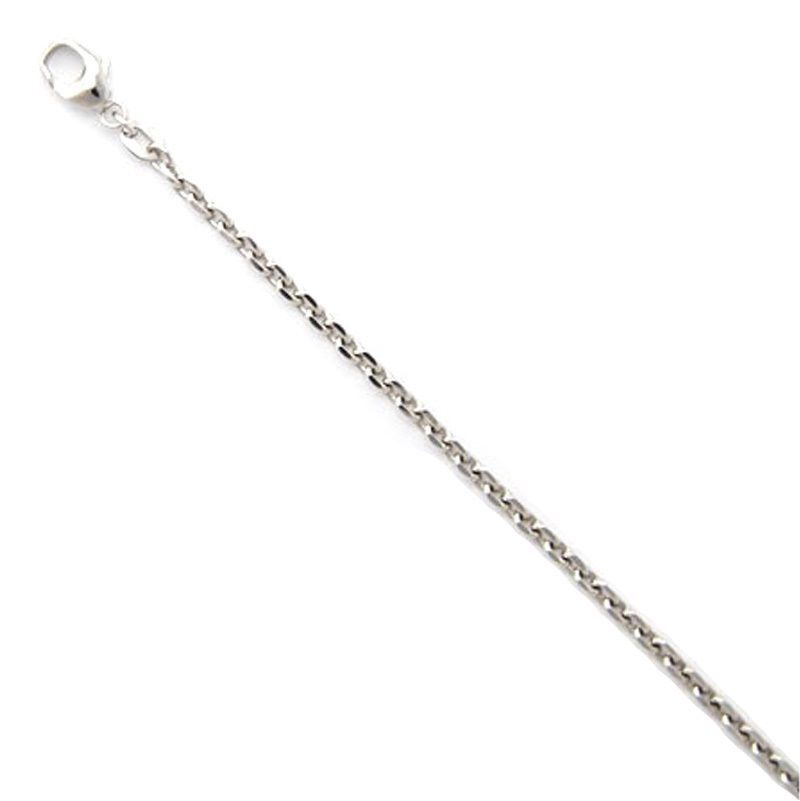 2.8mm Platinum Diamond Cut Cable Chain PT950 18″ 20″ 22″ 24″ 26″ or 30″