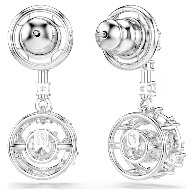Swarovski Constella Earrings Mixed cut, white, rhodium plated