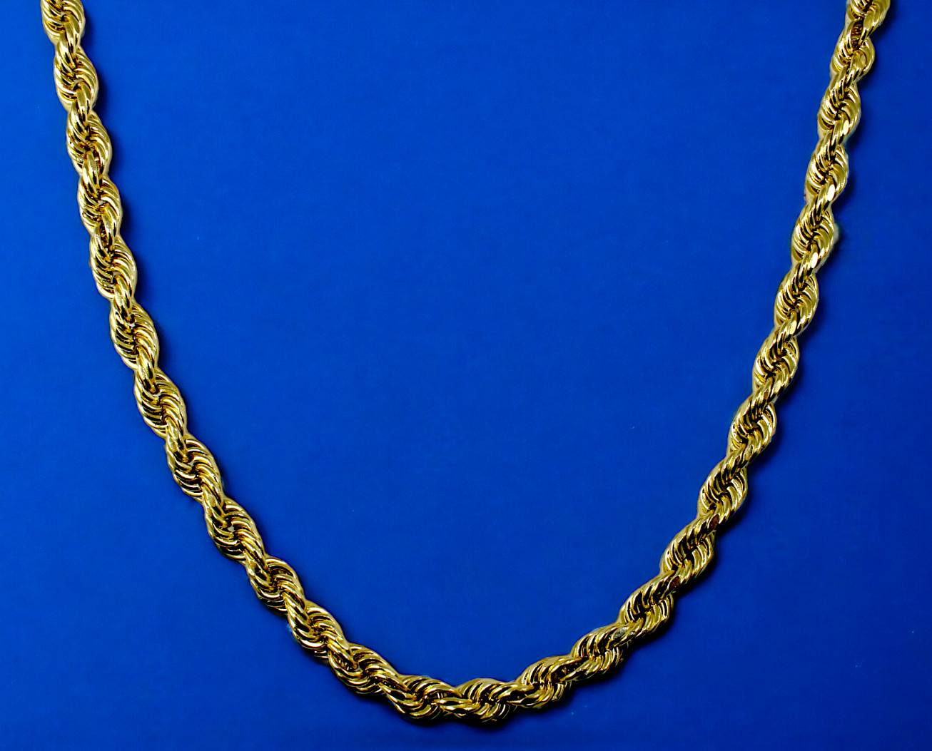 14K Yellow Gold SOLID Rope Chain Necklace Bracelet Diamond Cut 1mm-12mm 7″-30″