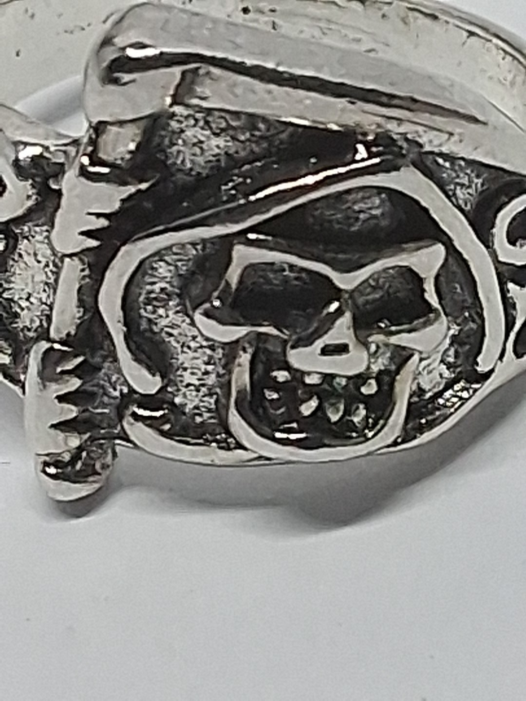 Vintage Gothic Skull Ring Punk Skeleton Biker Ring for Men & Women