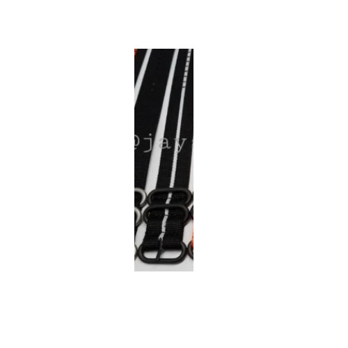 JaysAndKays 22mm 1 Piece 3 Ring Heavy Duty Diver Watch Strap