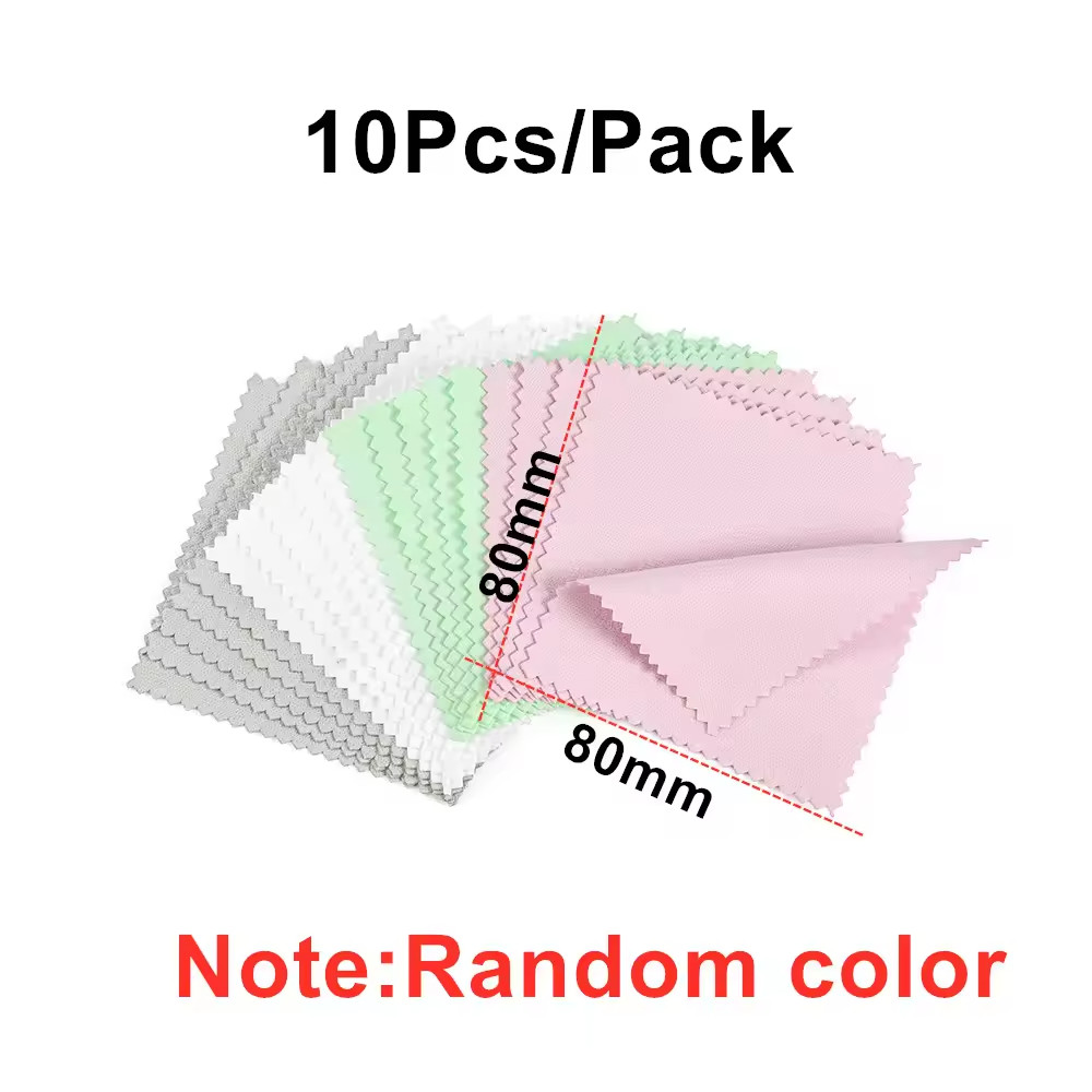 Silver Gold Jewelry Polishing Cleaning Cloth Soft Reusable Shine Wipe 10-50PCS