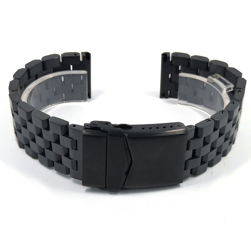 Solid Brushed Stainless Steel Watch Strap Watch Band Bracelet Screw Link 18-24mm