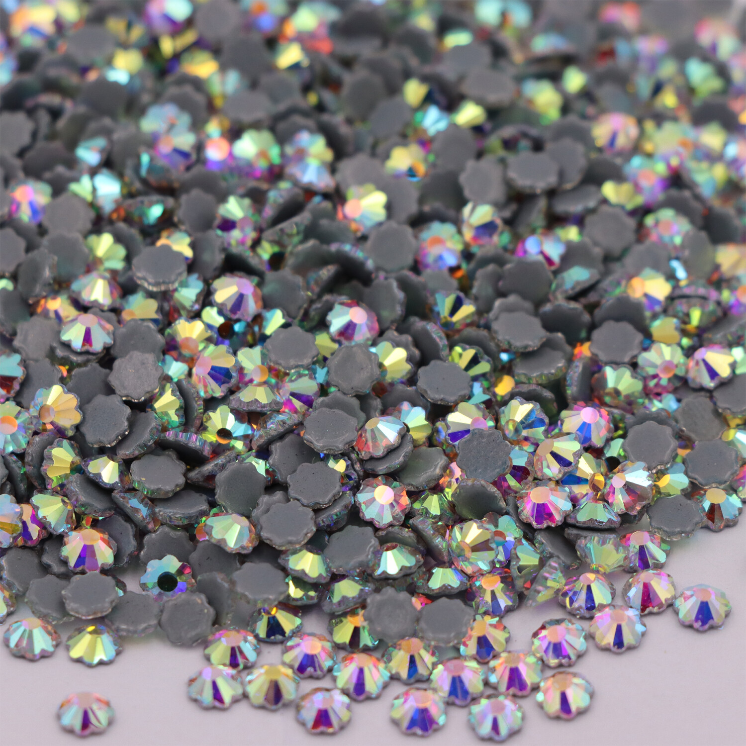 Special Shape Crystal AB Iron On Hotfix Rhinestones Hot Fix Flatback Stones Gem