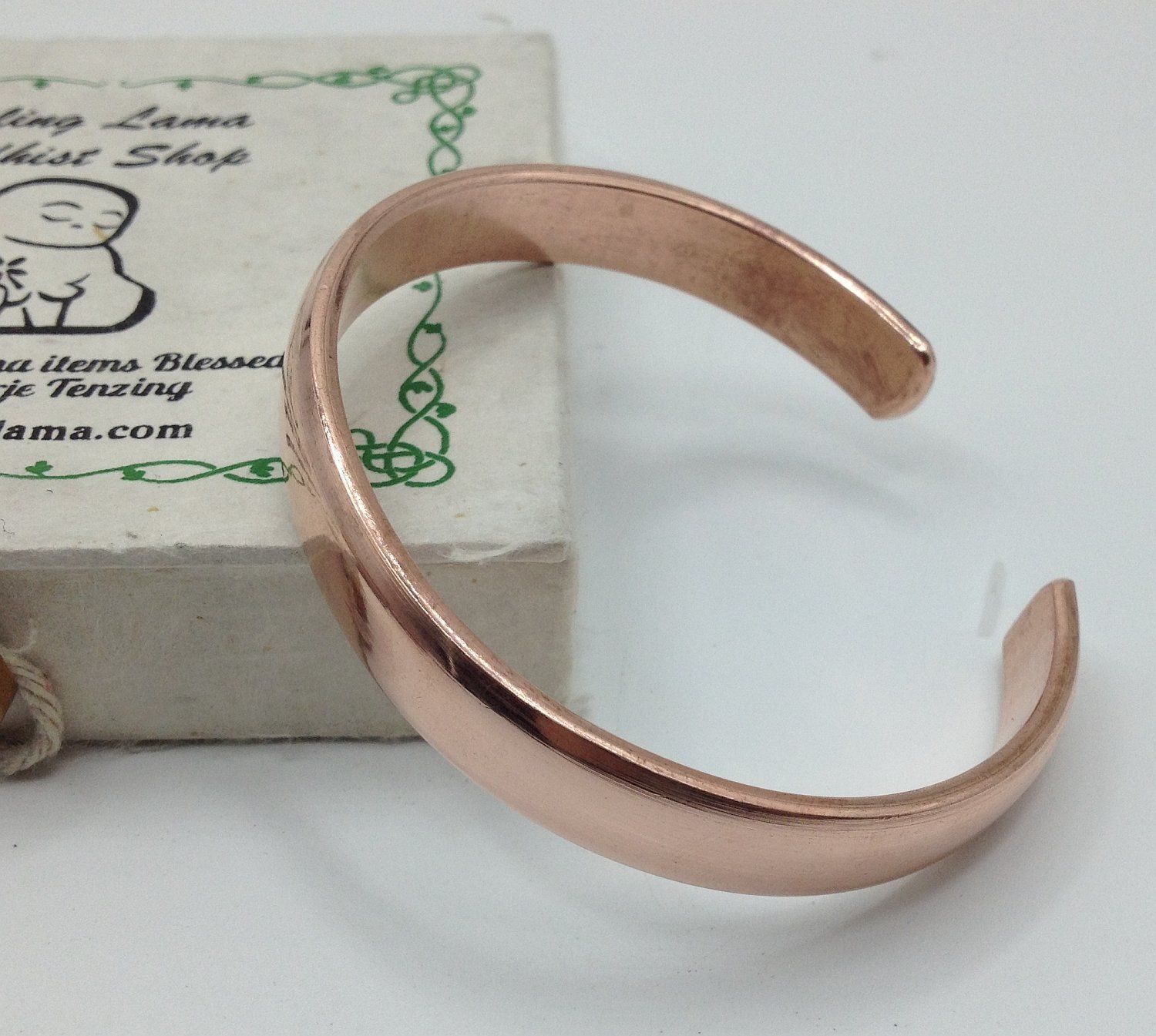 9″ Large Hand Forged 100% Pure Copper Bracelet. Solid Copper Arthritis Bracelet.