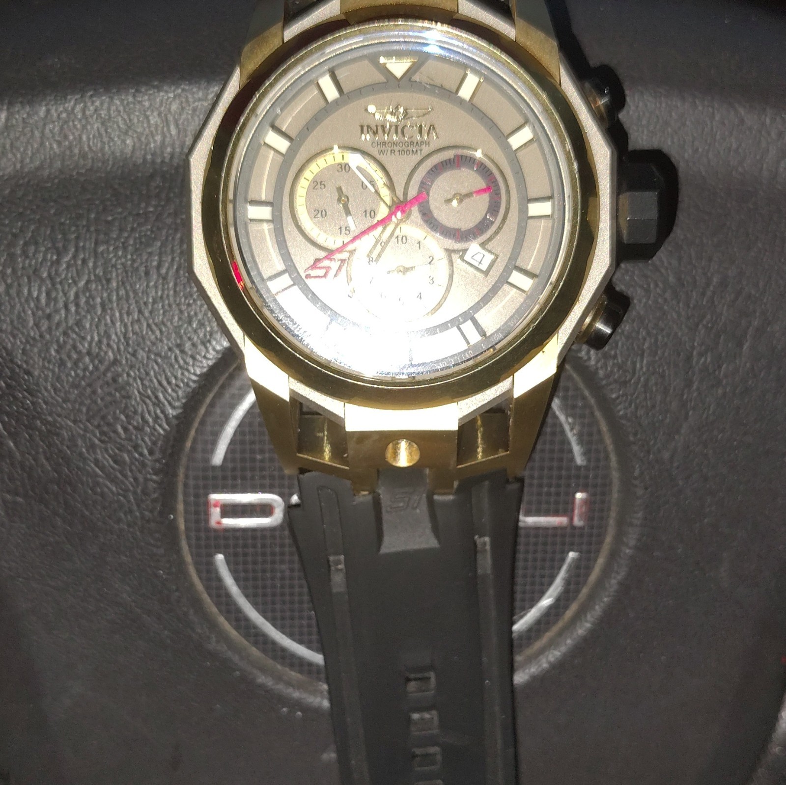 Invicta S1 Rally Men’s Quartz Chronograph Tachymeter Date 100m Black Strap