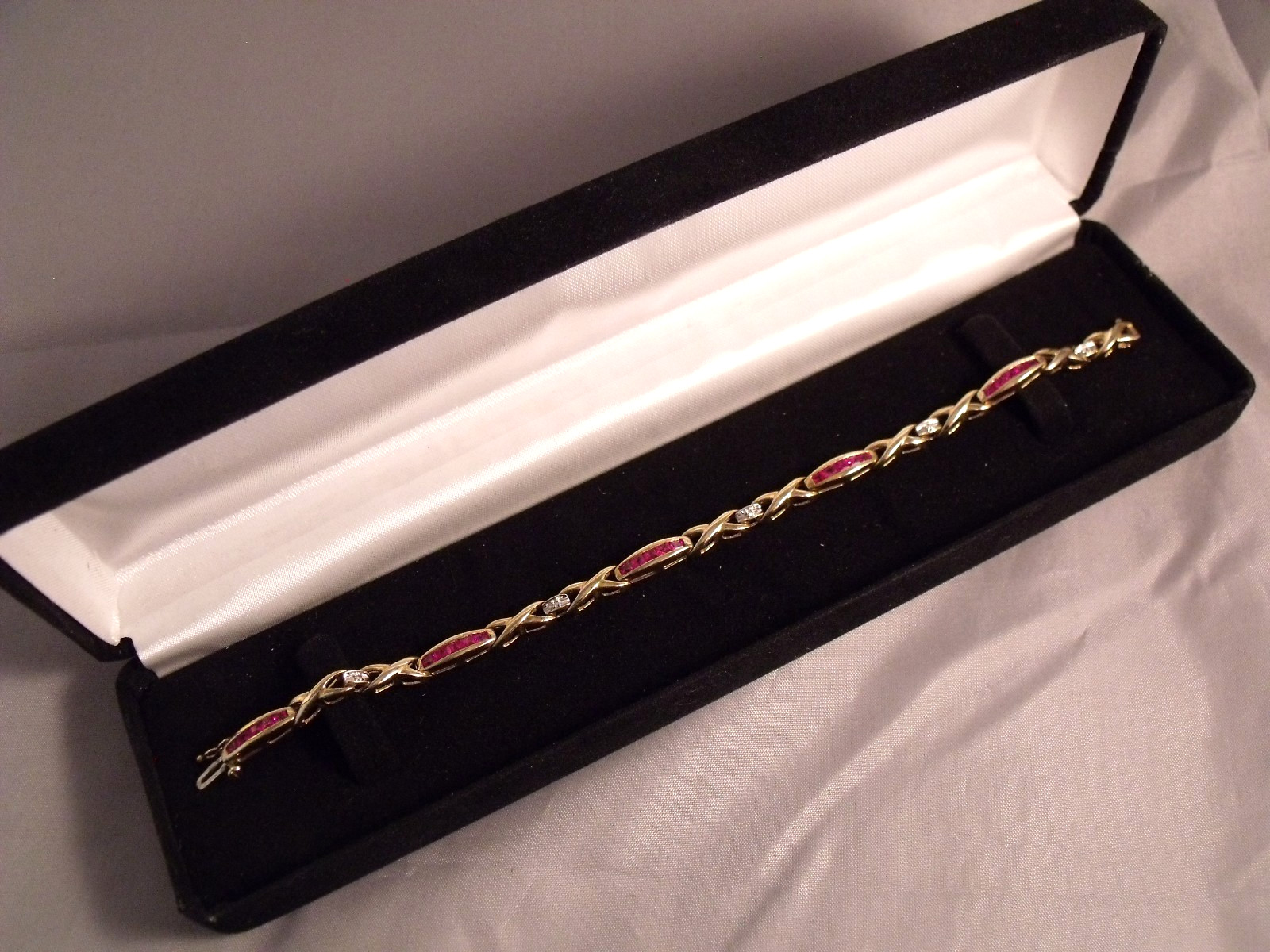 10k Yellow Gold Bracelet 7-1/4″ x 3/8″ Wide 9.7 Grams