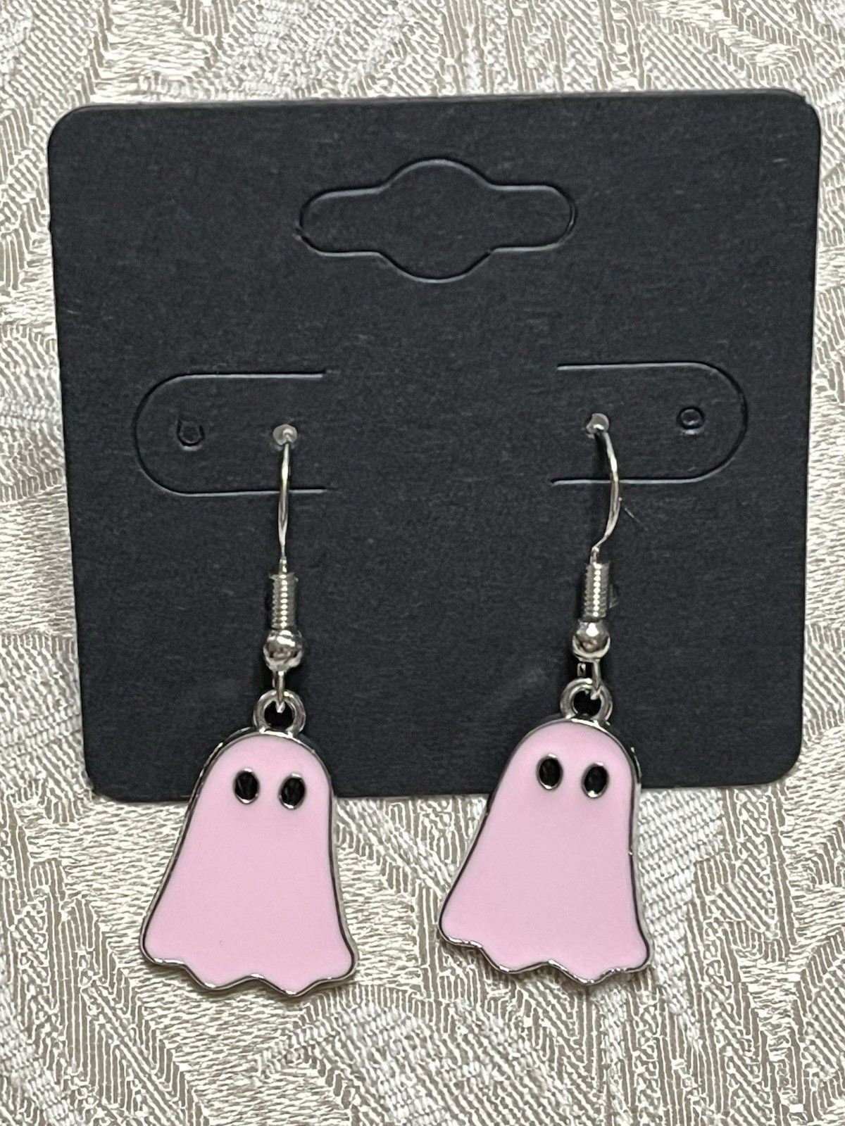 Vintage Ghost Halloween Silver Dangle Fashion Bohemian Casual Fun Earrings
