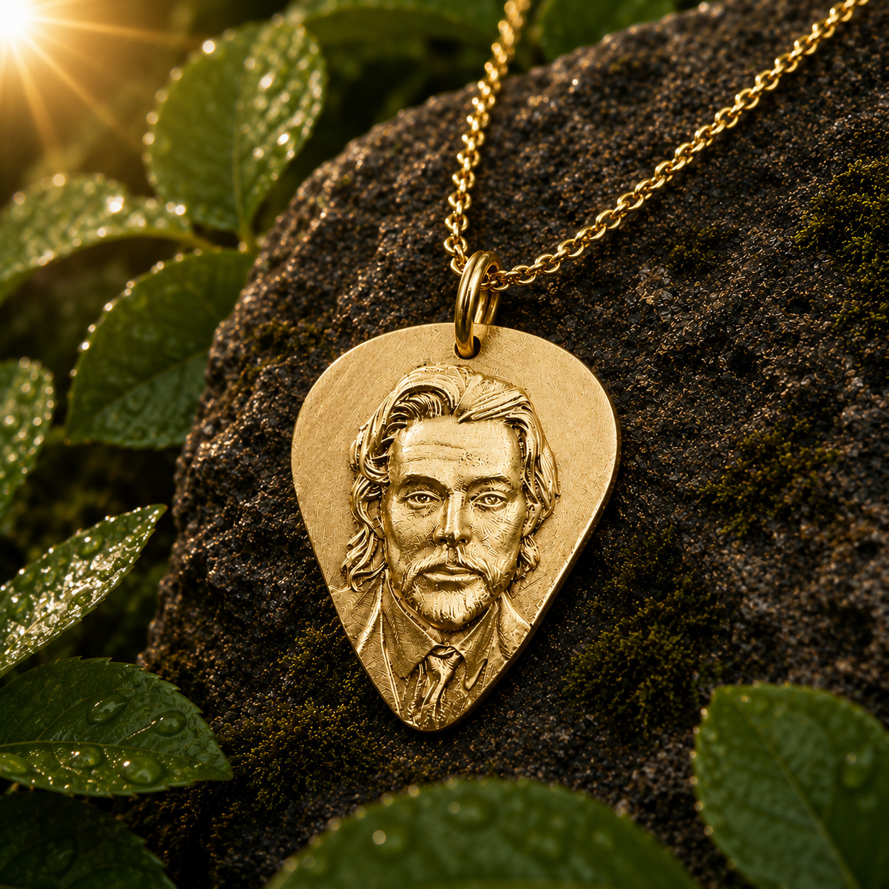 Limited! Sterling Silver McCartney Portrait and Sign Pendant Necklace for Fans