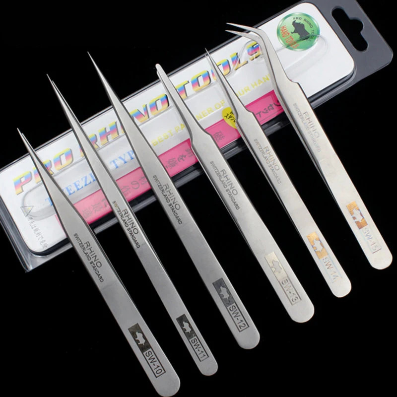 Titanium Alloy Precision Tweezers 0.15mm Fine Tip Phone PCB Repair Tool