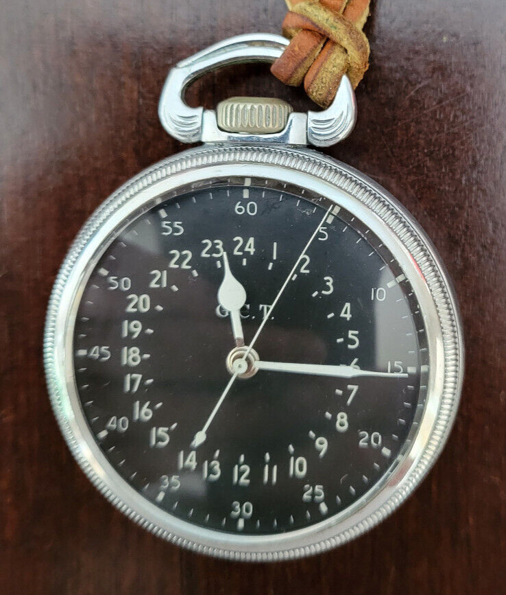 1.5MM BEVELED MINERAL GLASS POCKET WATCH CRYSTAL G.C.T. HAMILTON 4992B MILITARY