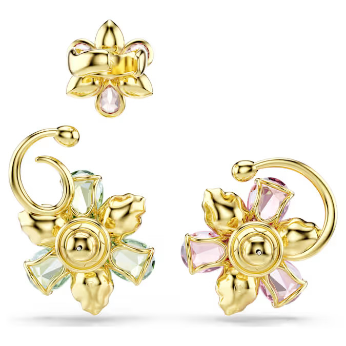 Swarovski Idyllia Ear Hook Set (3) Asymmetric Design Mixed Cut